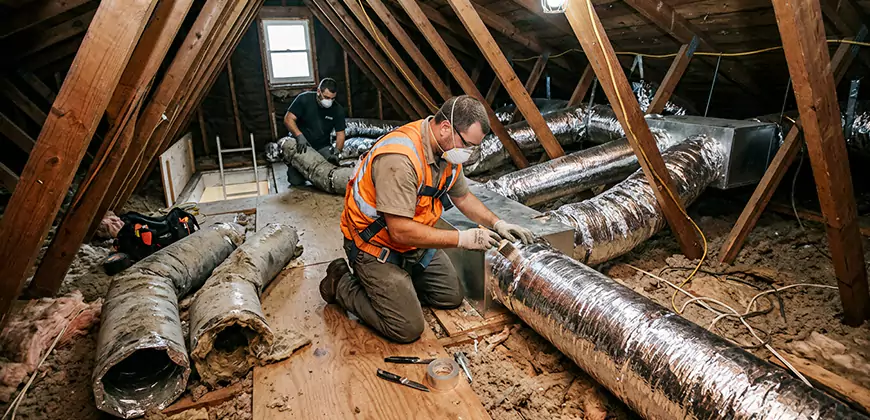 AC Duct Replacement in Spring