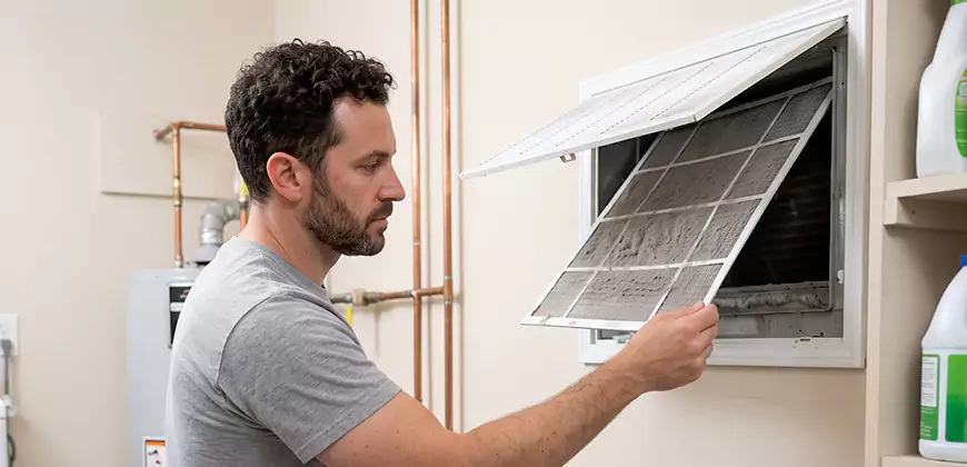 AC Filter Cleaning in Spring