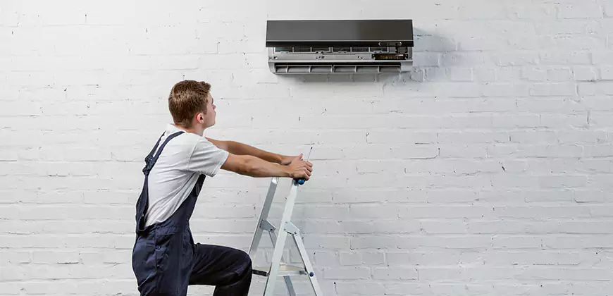Split Air Conditioner Installation in Spring