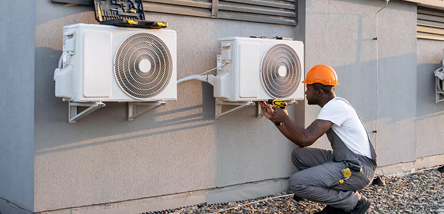 Central AC Outdoor Unit Cleaning in Spring