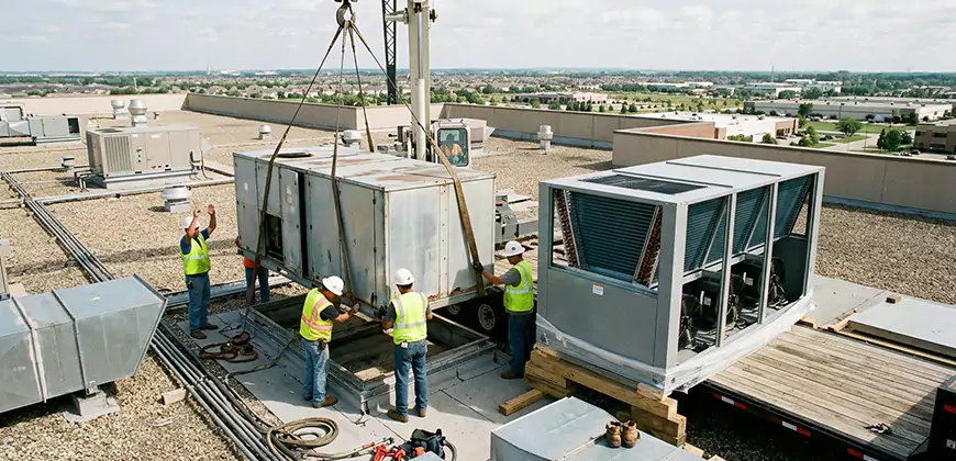 Warehouse and Industrial HVAC Replacement in Spring