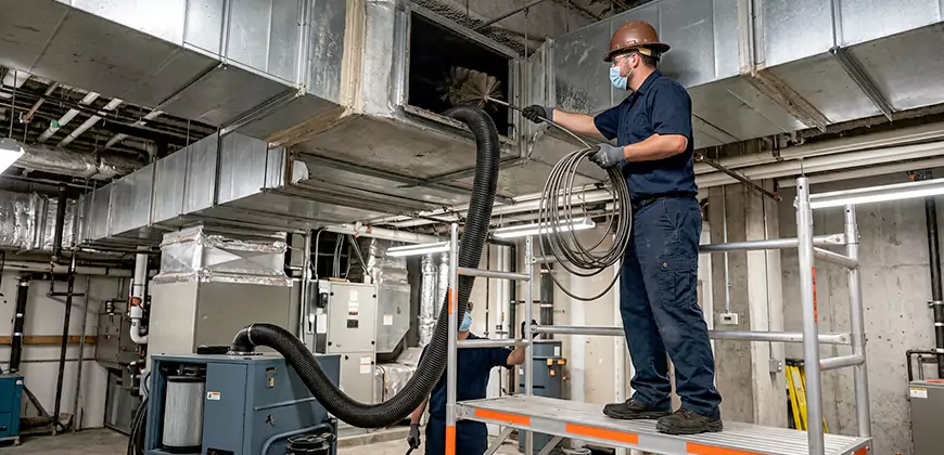 Commercial Ventilation System Cleaning in Spring