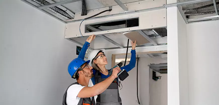 Duct Insulation and Condensation Repair in Spring