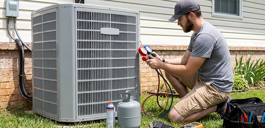 Emergency Air Conditioning Retrofit in Spring